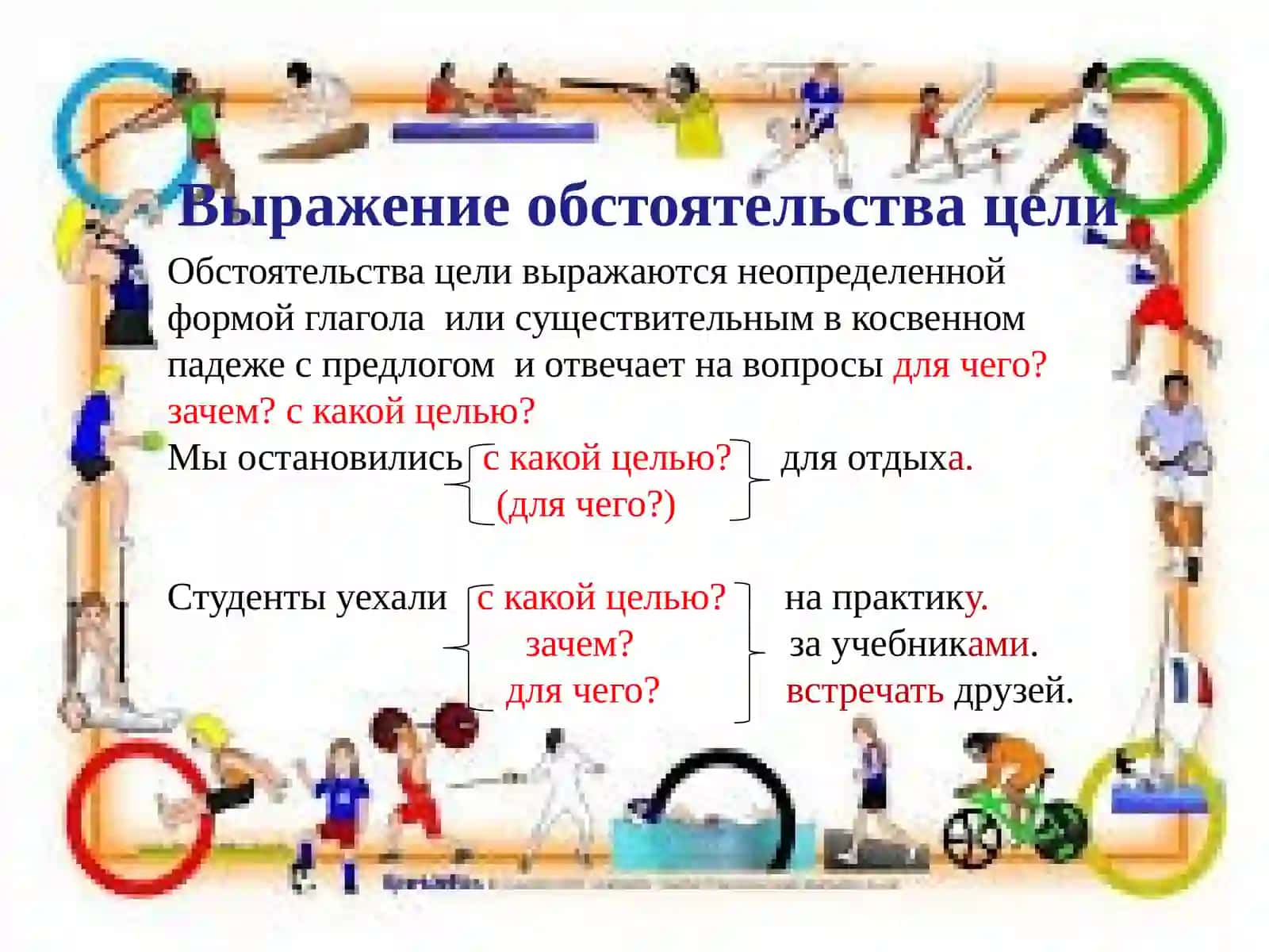 Выражение целевых отношений в русском языке 3