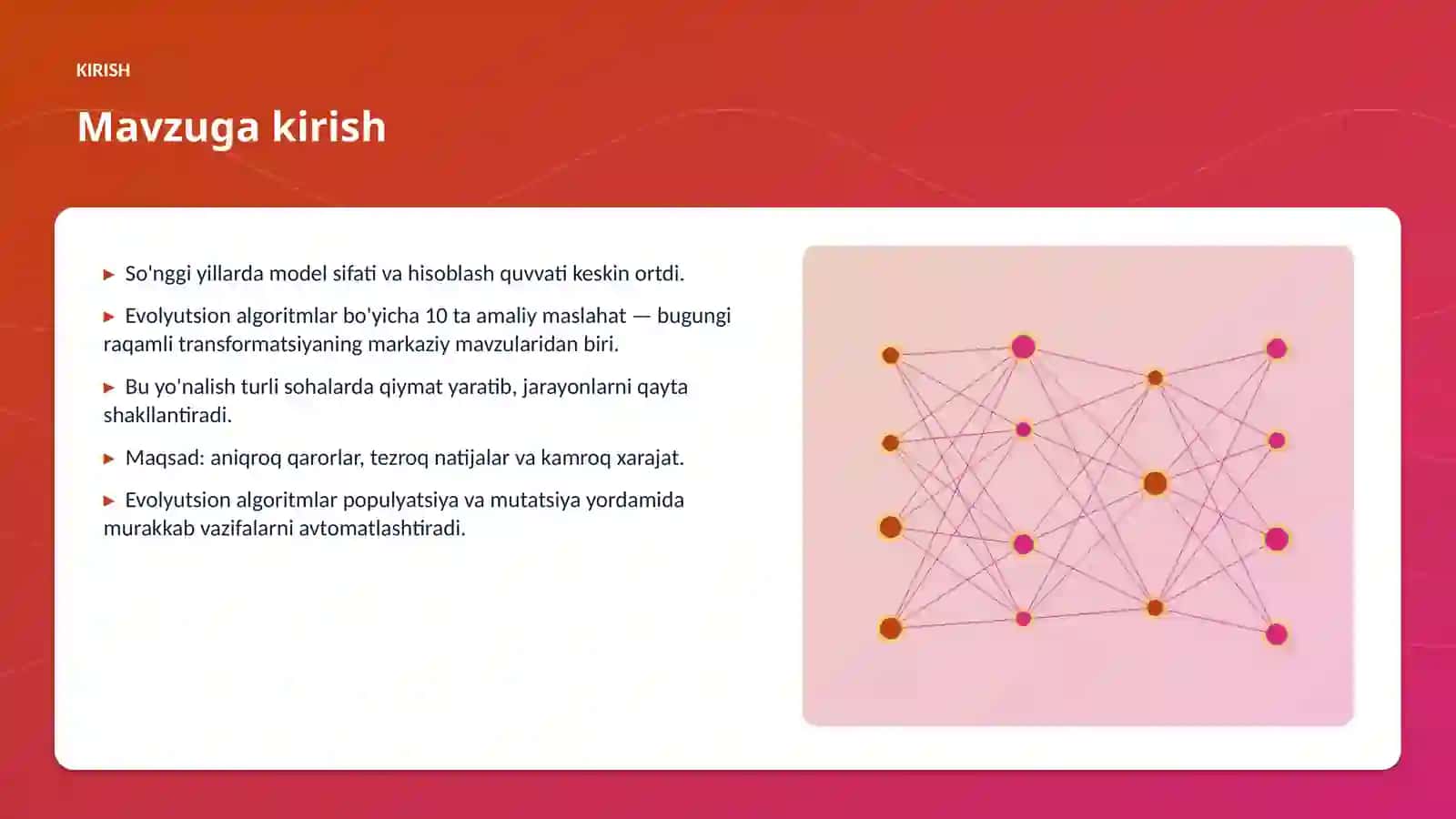 Evolyutsion algoritmlar bo'yicha 10 ta amaliy maslahat 3