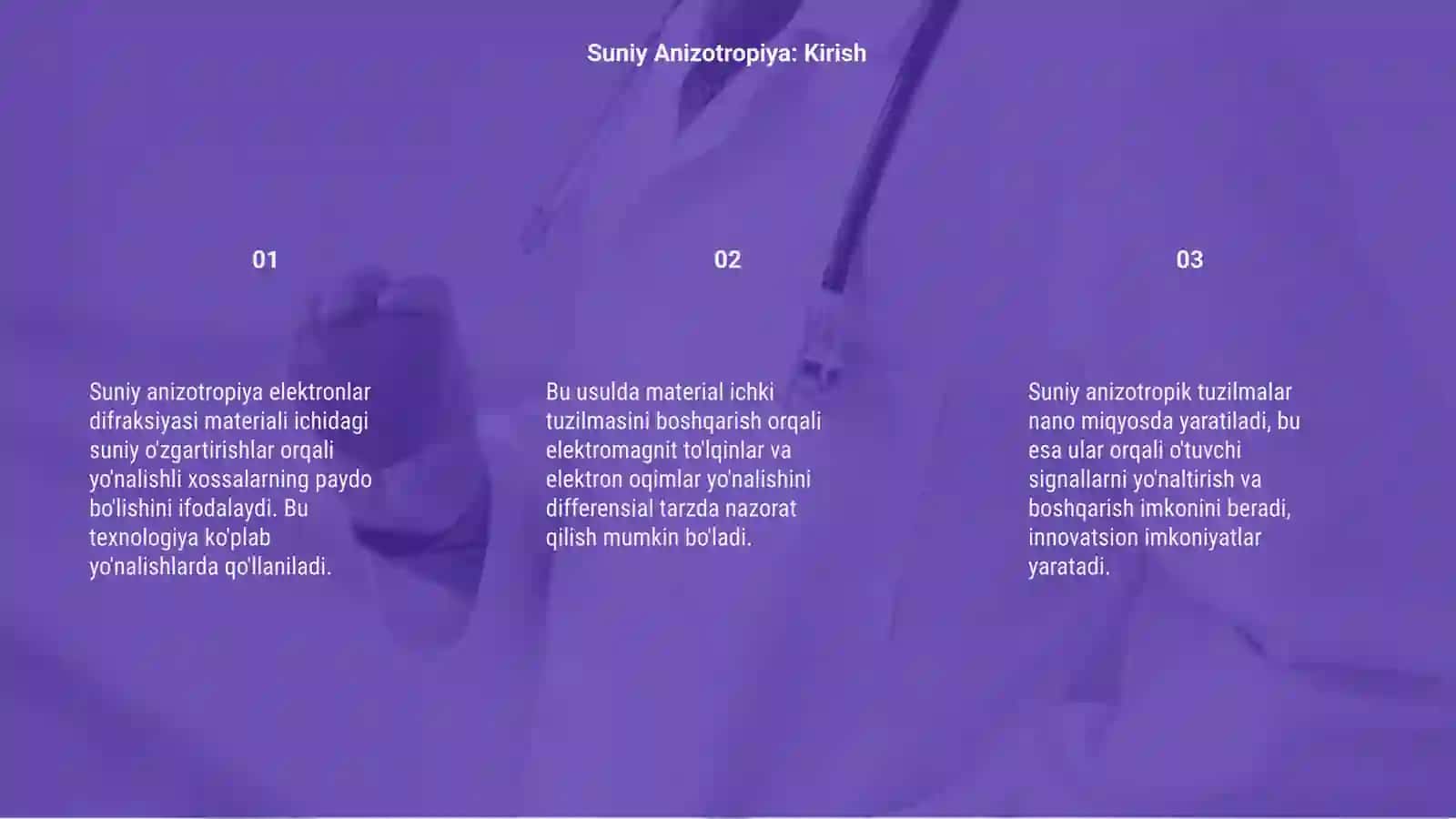 Suniy Anizotropiya Elektronlar Difraksiyasi 3