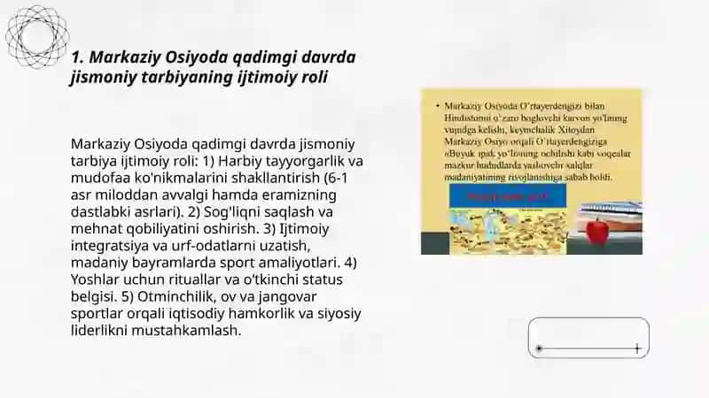 Markaziy Osiyoda qadimgi davr va örta asrlarda jismoniy tarbiya 3
