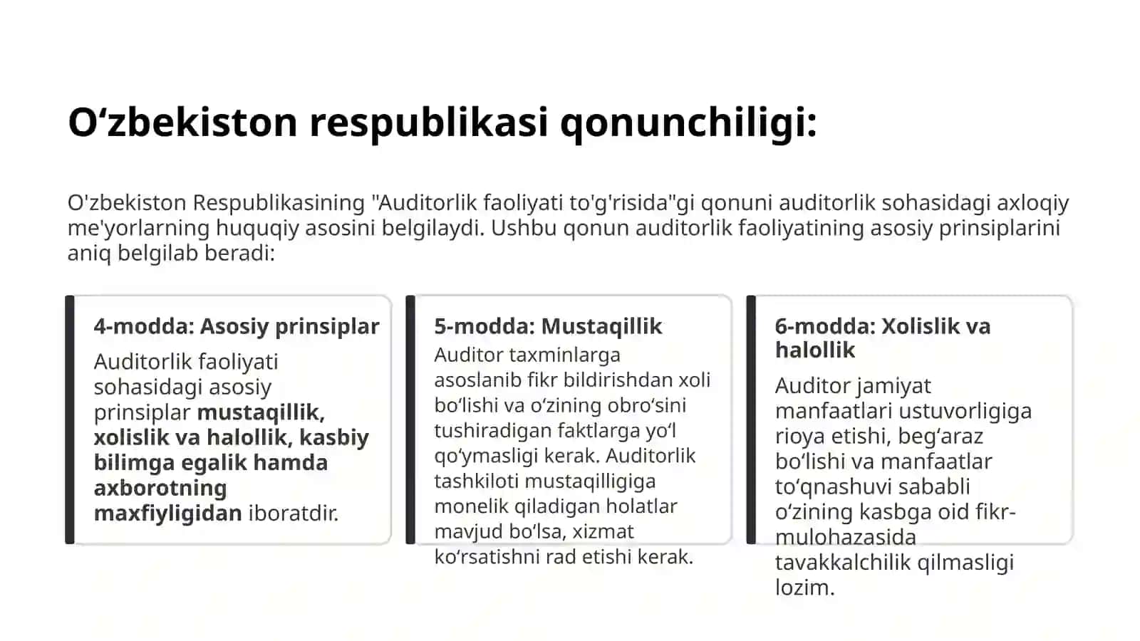 Auditorning axloq kodeksi va uning maqsadi 3
