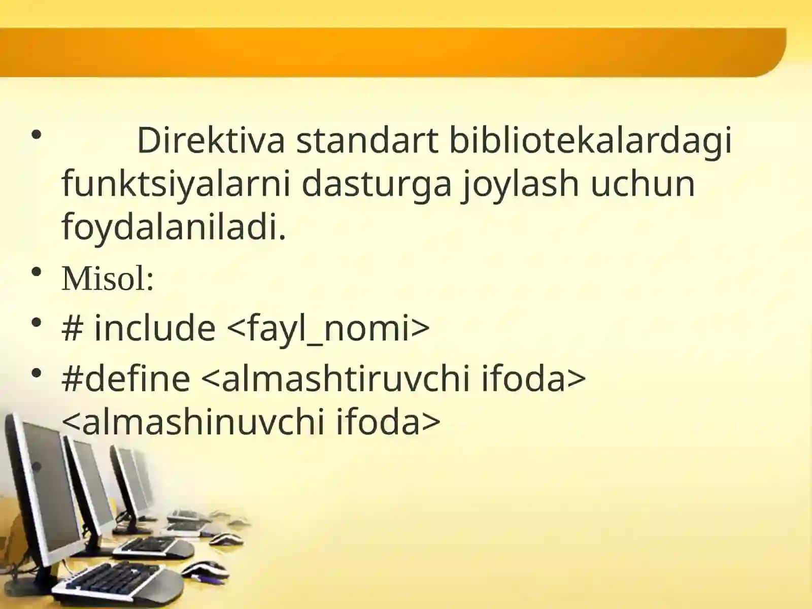 Директивалар ва уларнинг турлари 3