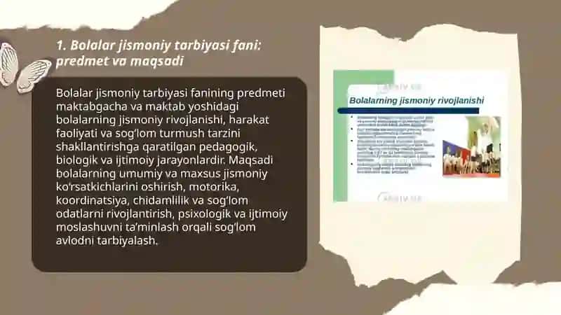 Bolalar Jismoniy tarbiyasi 3