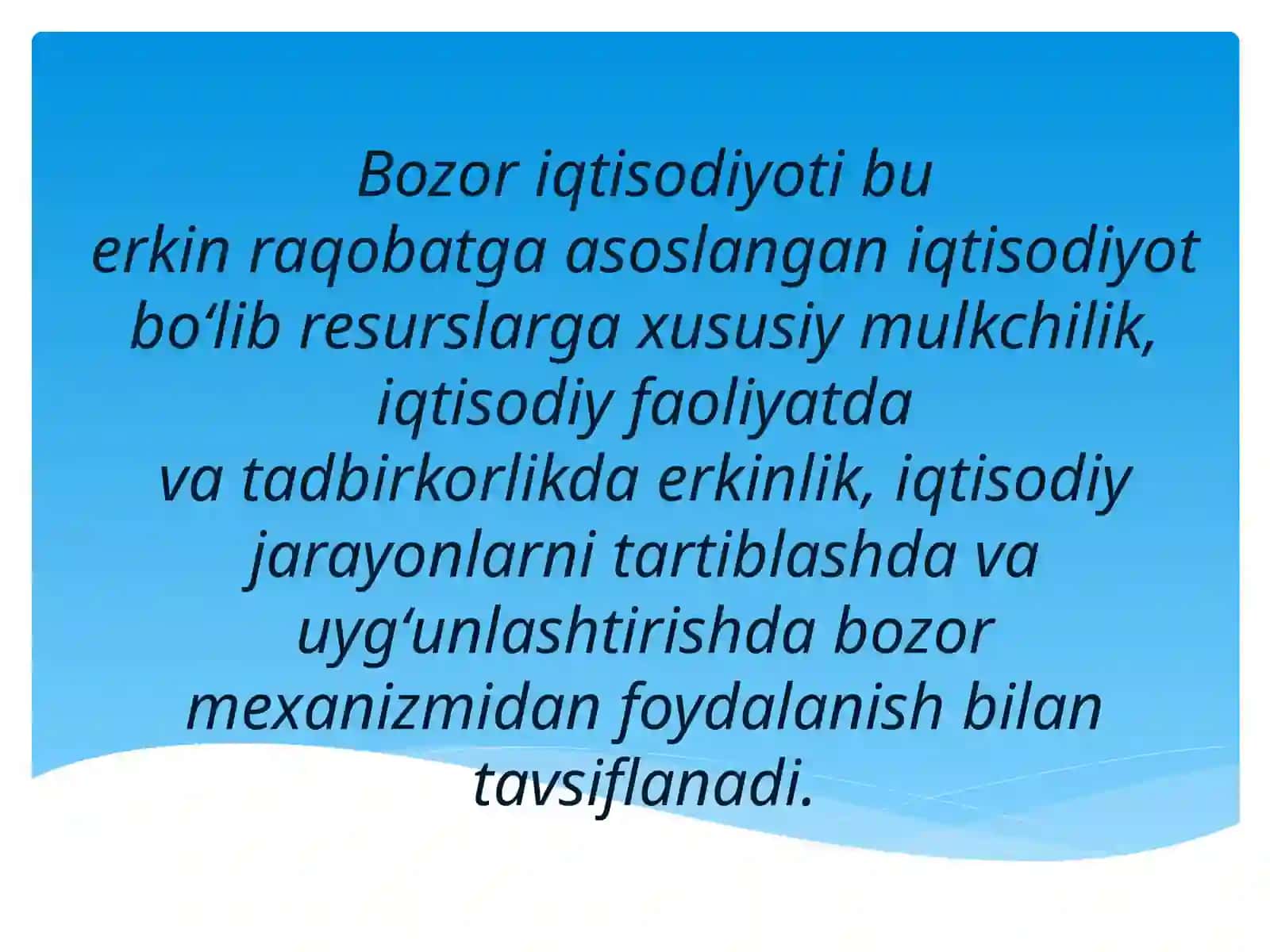 Bozor iqtisodiyoti 3