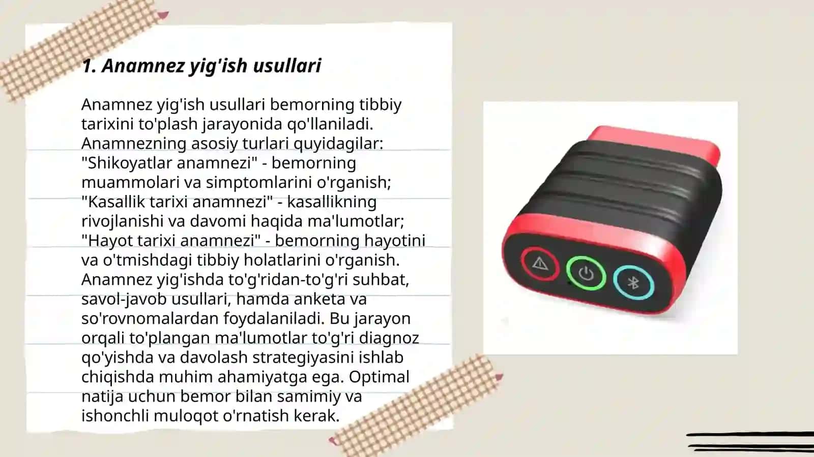 Xotirani diagnostika qilish metodlari Xayolni diagnostika qilish metodlari 3
