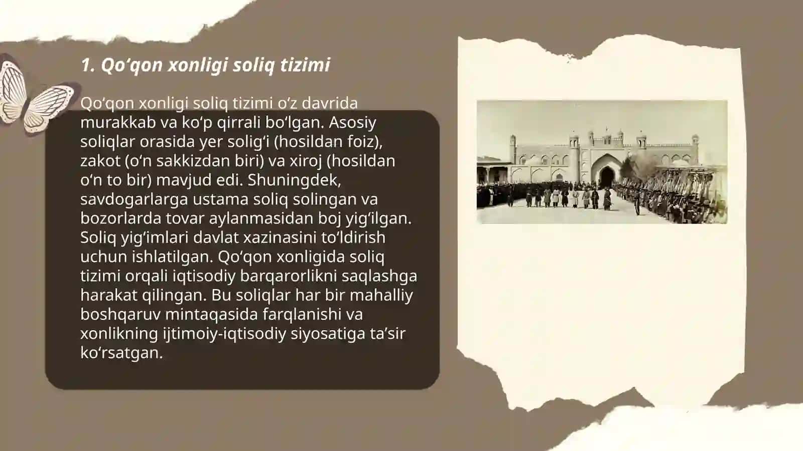 Qoʻqon xonligi soliq tizimi 3