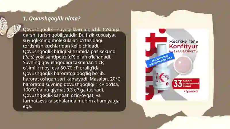 Stoks usuli yordamida suyuqlikning qovushqoqligini aniqlash 3