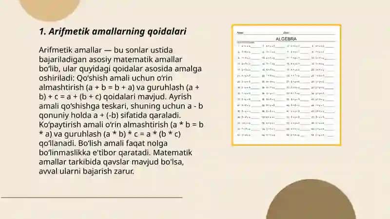 boshlang'ich sinflarda algebra õrgatish metodikasining masalari 3