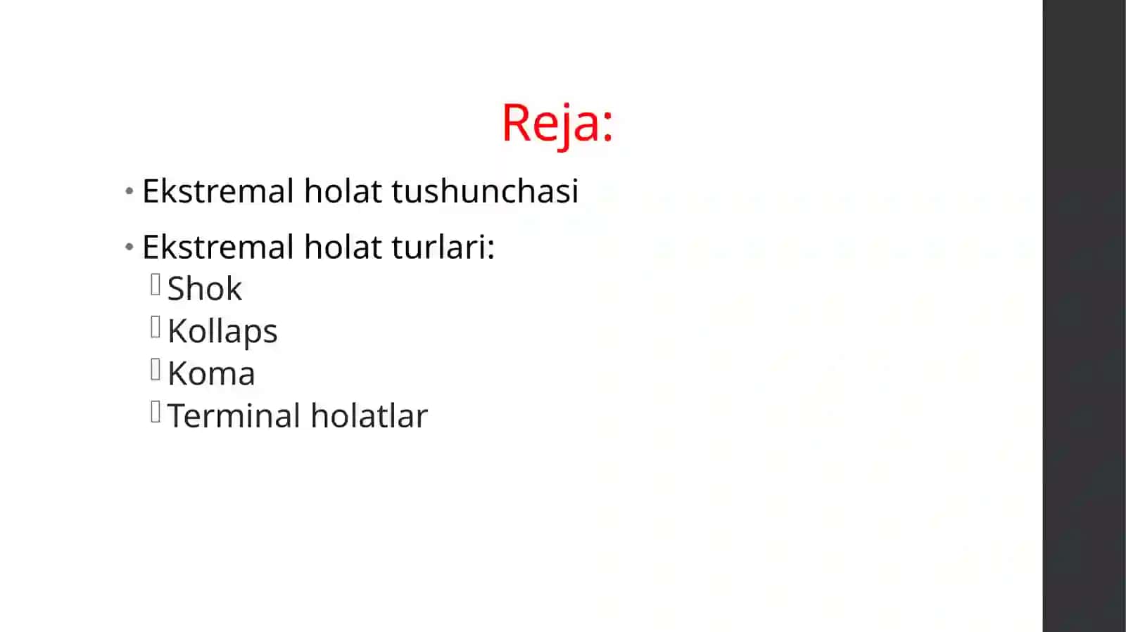 Ekstremal holatlar patofiziologiyasi 3