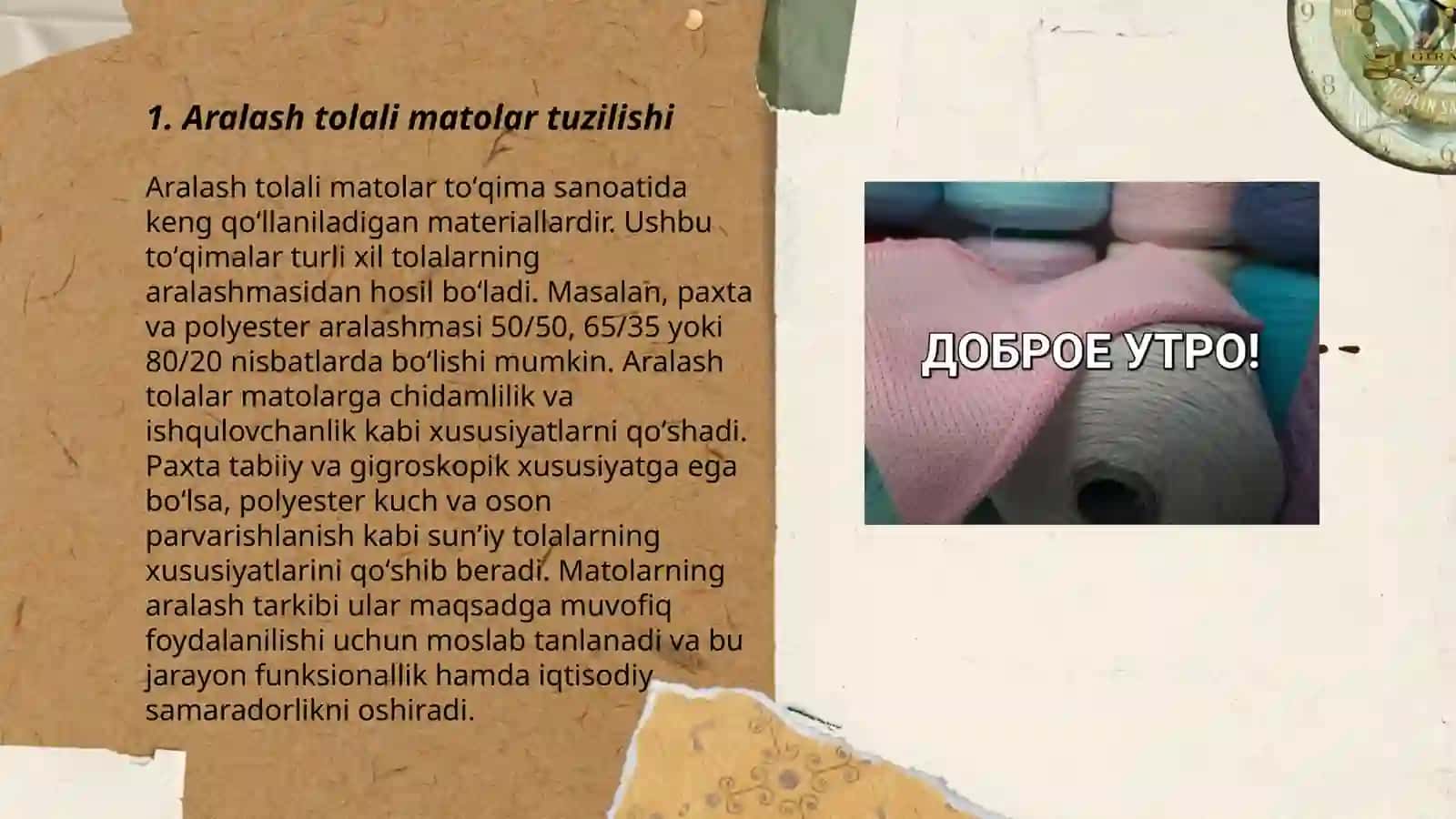 Aralash tolali matolarni bo'yash 3