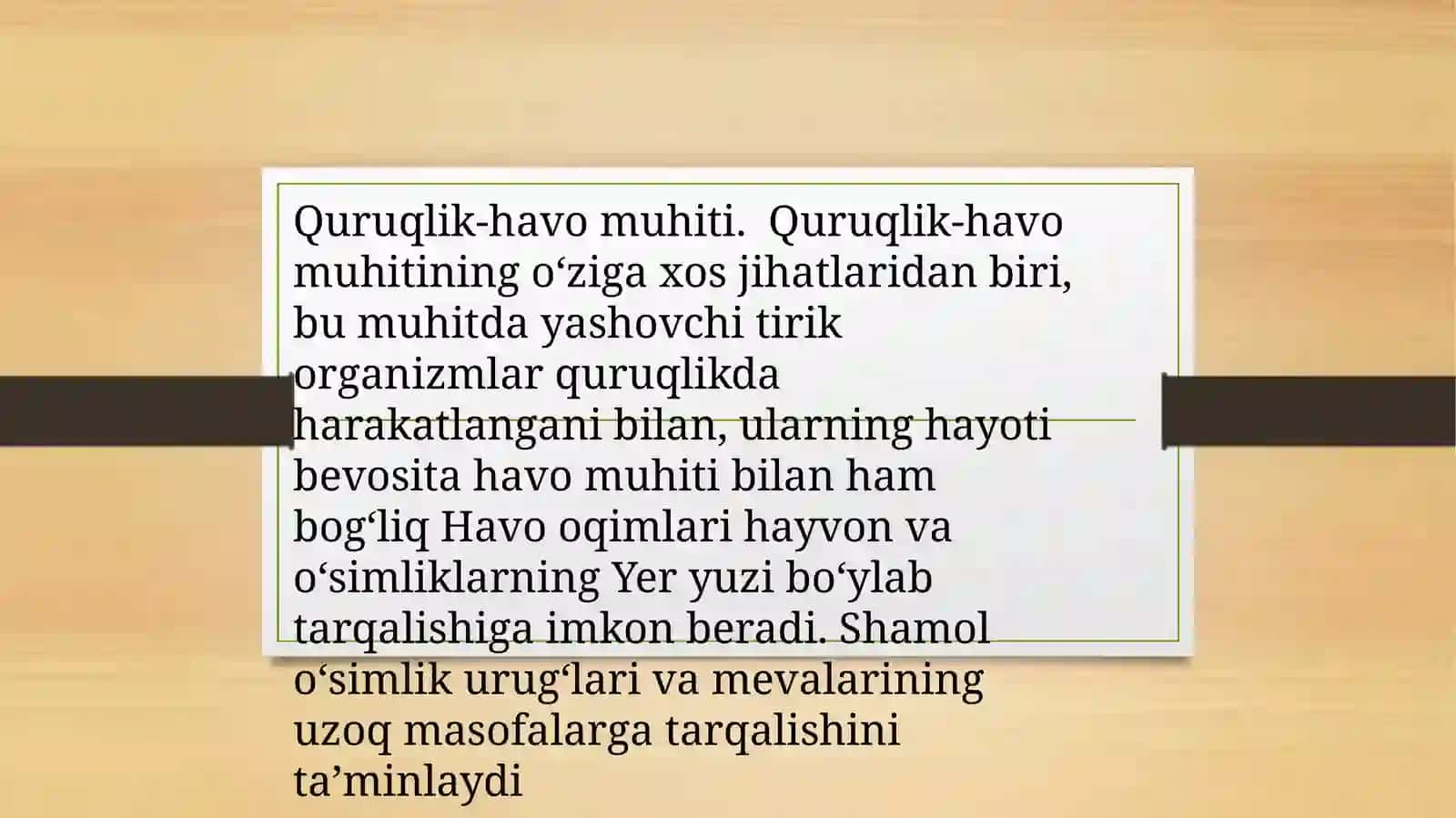 O’SIMLIK VA HAYVONLARNING PARAZIT HAYOT KECHIRISHGA MOSLANISHLARINIO’RGANISH 3