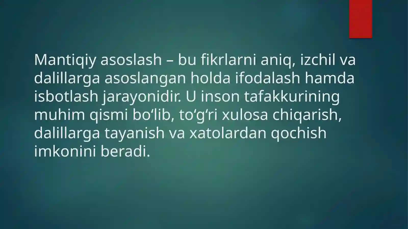 Mantiqiyasoslash:nazariyavaamaliyotuyg’unligi 3