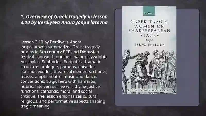 Overview of Greek Tragedy 3