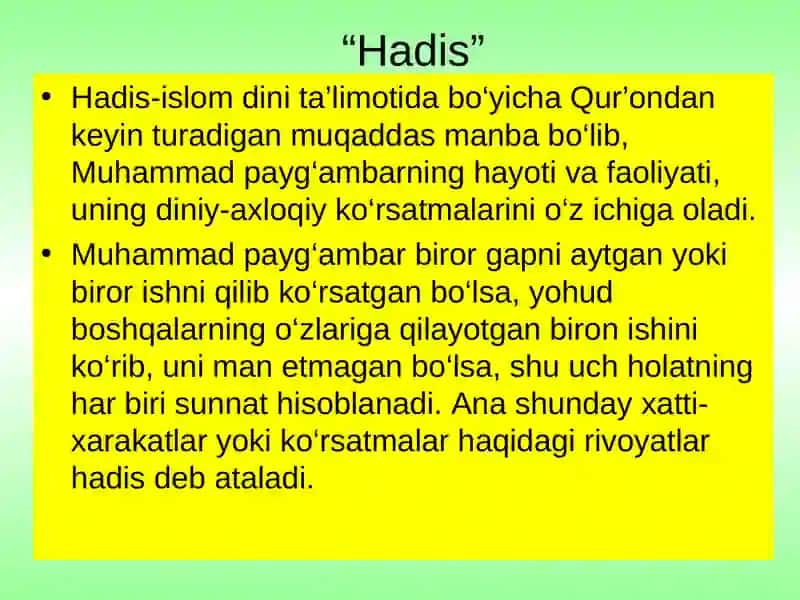 Ta`lim - tarbiyada hadislarning mohiyati 3