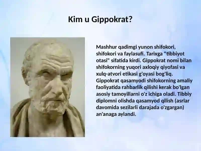 Gippokrat va Galen ularning g'oyalari va amaliy faoliyatlari 3