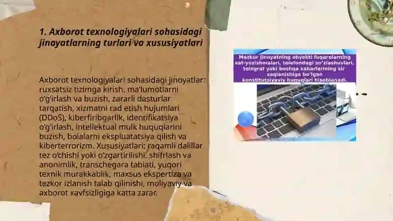Axborot texnalogiyalari sohasida jinoyatni tergov qilish uslubiyati 3