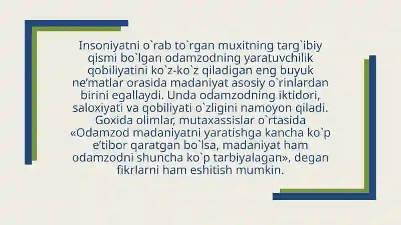 Madaniyat va Sivilizatsiya 3