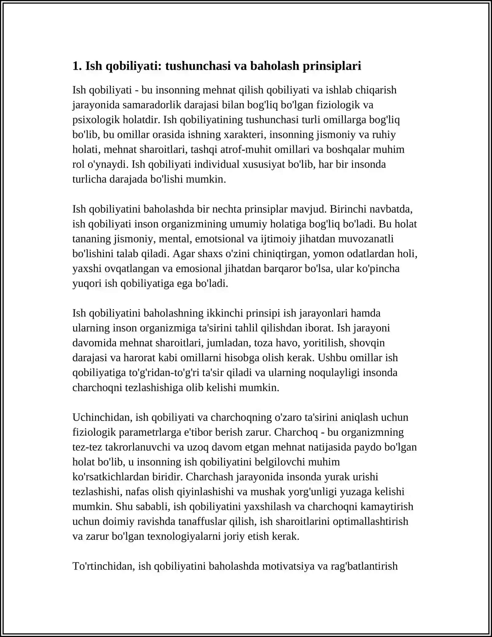 ISH QOBILIYATI VA CHARCHASHNING FIZIOLOGIK ASOSLARI 3