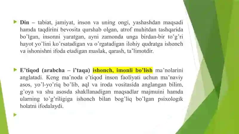 DINSHUNOSLIK FANINING PREDMETI, MAQSADI VA VAZIFALARI. 3