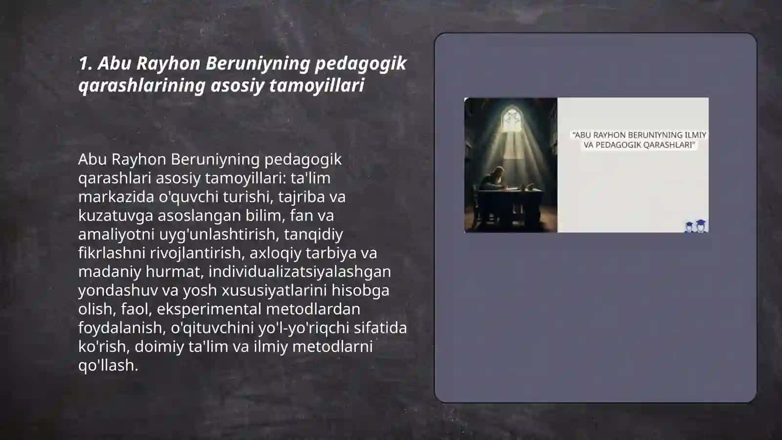 Abu Rayhon Beruniy pedegogik qarashlari 3