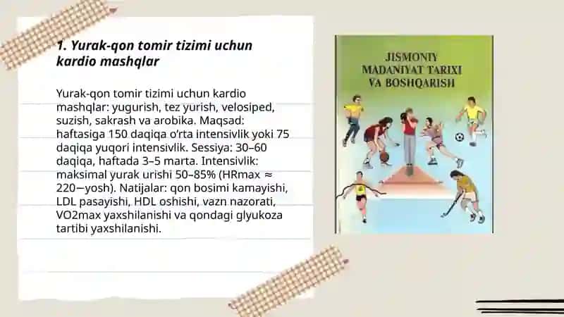 Yurak-qon tomir tizimi uchun kardio mashqlar 3