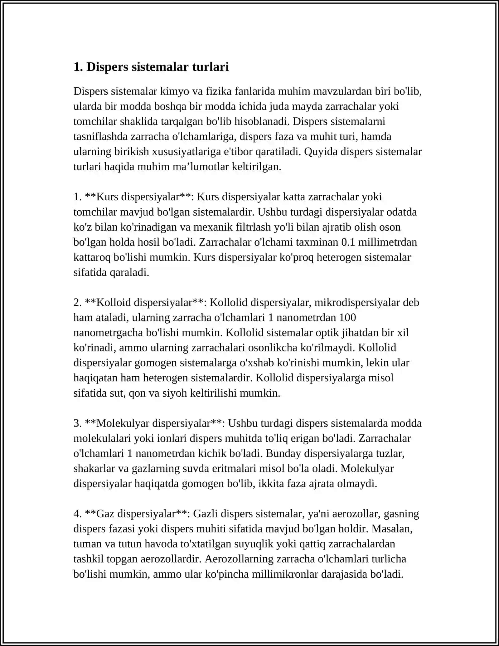 DISPERS SISTEMALAR 3