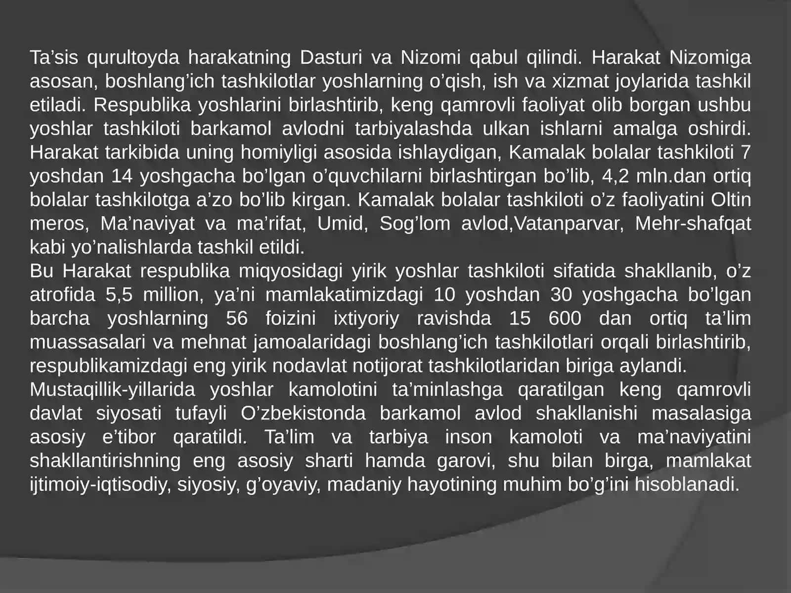 OʻZBEKISTONDA TA’LIM SOHASIDAGI AMALGA OSHIRILGAN ISLOHOTLAR. 3