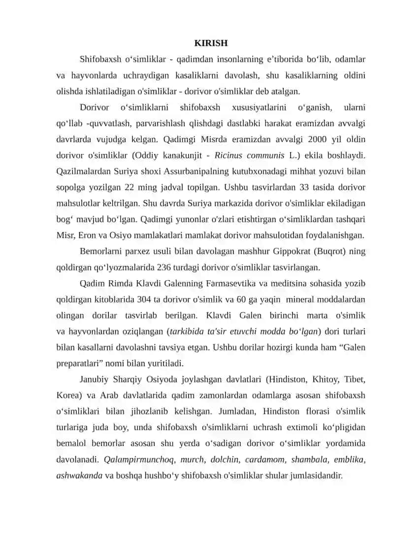 Dorivor o‘simliklarni yetishtirish va qayta ishlash texnologiyasi 3