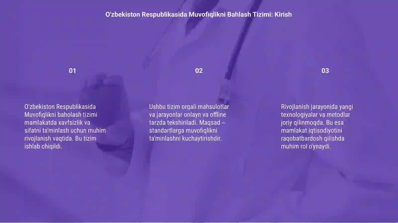 O'zbekiston Respublikasida Muvofiqlikni Baxolash Tizimi 3