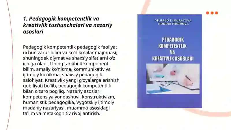 Pedagogik kompetentlik va kreativlikni shakllantirish 3