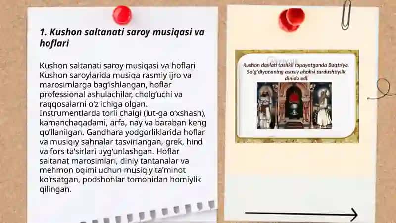 Kushon saltanati davri musiqa madaniyati 3