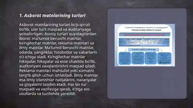 Axborot matnlar bilan ishlash va media madaniyat 3