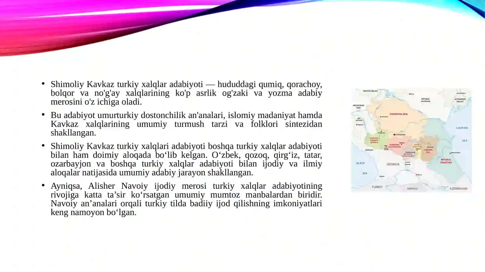 Shimoliy Kavkaz turkiy xalqlar adabiyoti. 3