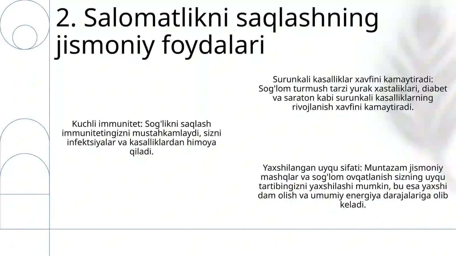 Salomatlikning bebaho tabiati 3