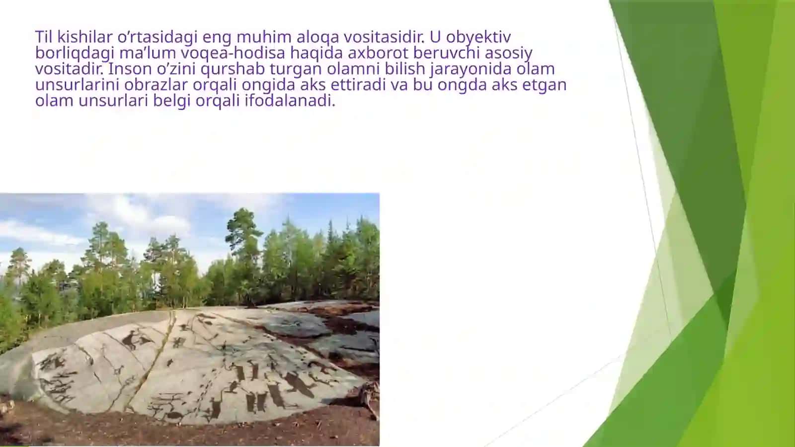 Til belgilar Sistemasi sifatida . Til sathlari va ularning birliklari 3