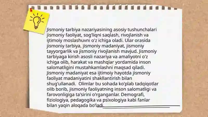 Jismoniy tarbiya va sport nazariyasi va metodologiyasi fanining maqsadi va vazifalari 3