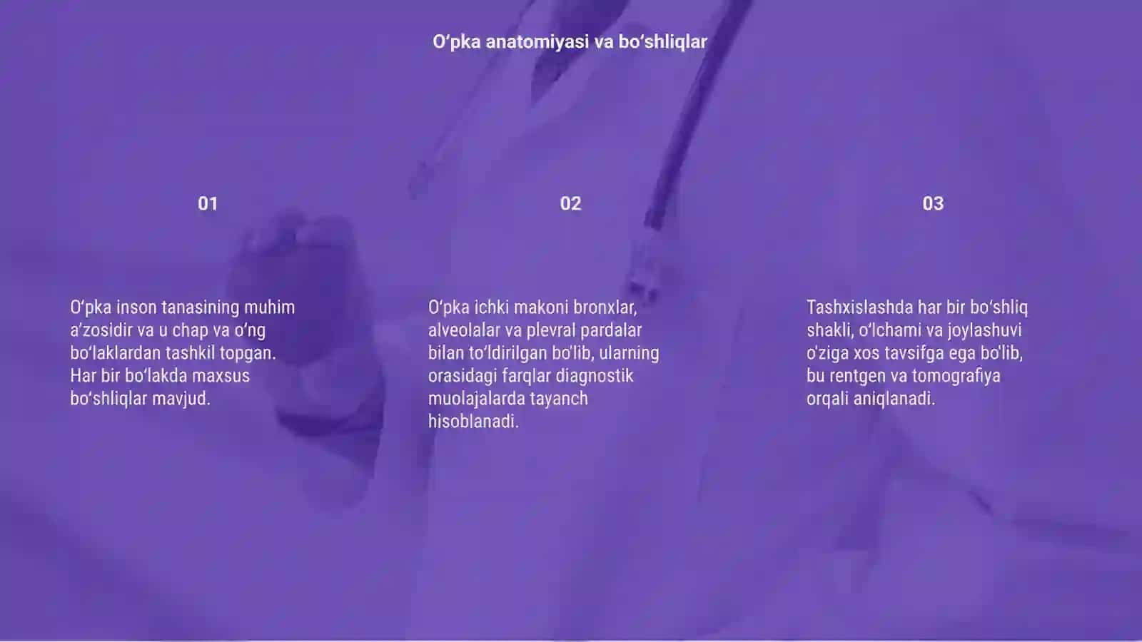 Oʻpka ichidagi boʻshliqlarni qiyosiy tashxislash 3