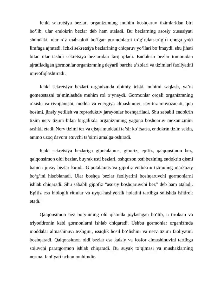 Ichki sekretsiya bezlari fiziologiyasi 3