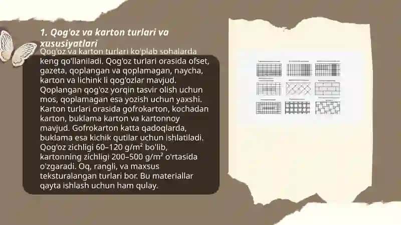 Qog'oz va kartondan amaliy ishlar tashkil etish metodikasi 3