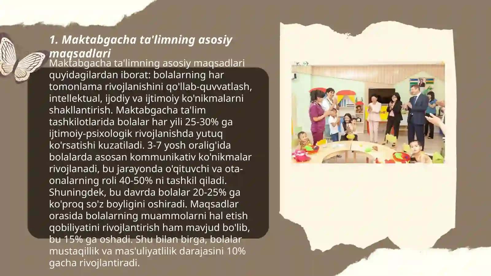 Oʻzbekiston respublikasining taʼlim va tarbiya toʻgʻrisidagi qonuni (maktabgacha taʼlimda) 3