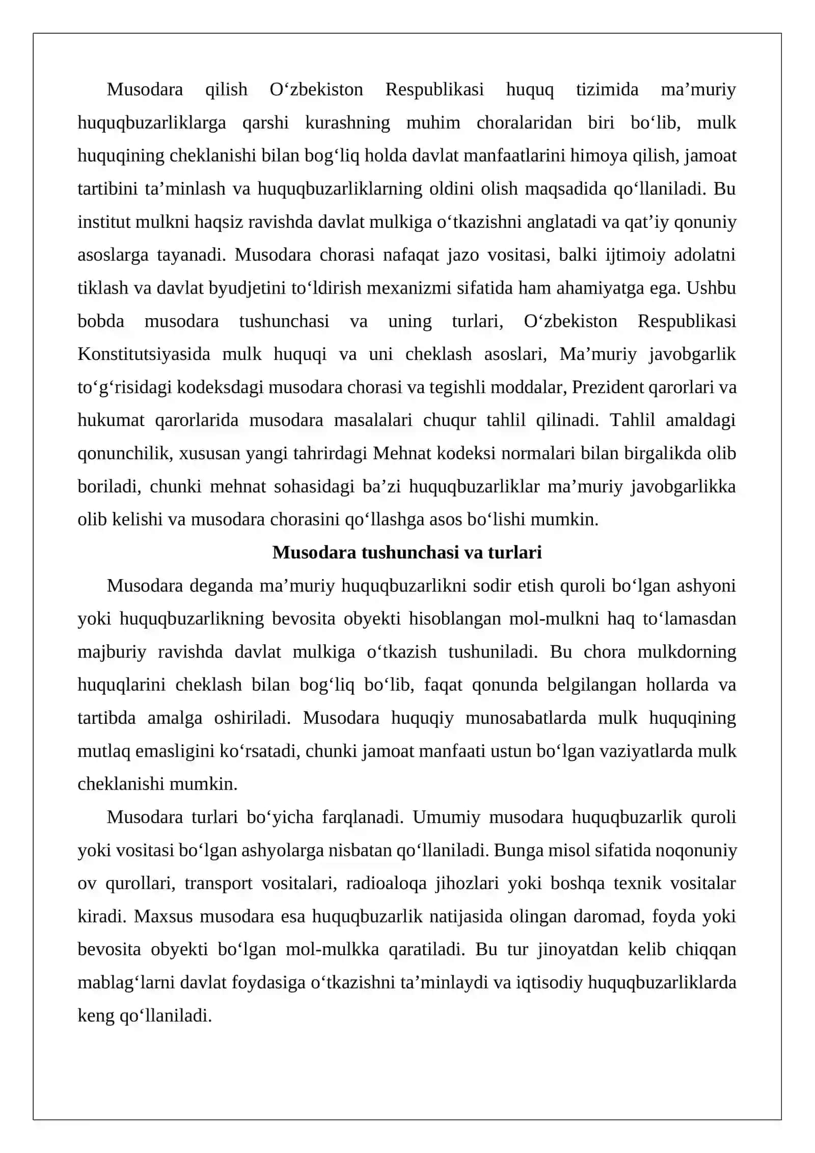 Narsani musodara qilish to‘g‘risidagi qarorni ijro etish bo‘yicha ish yuritish 3