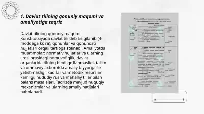 Davlat tili masalasiga oid Taqriz yozish 3