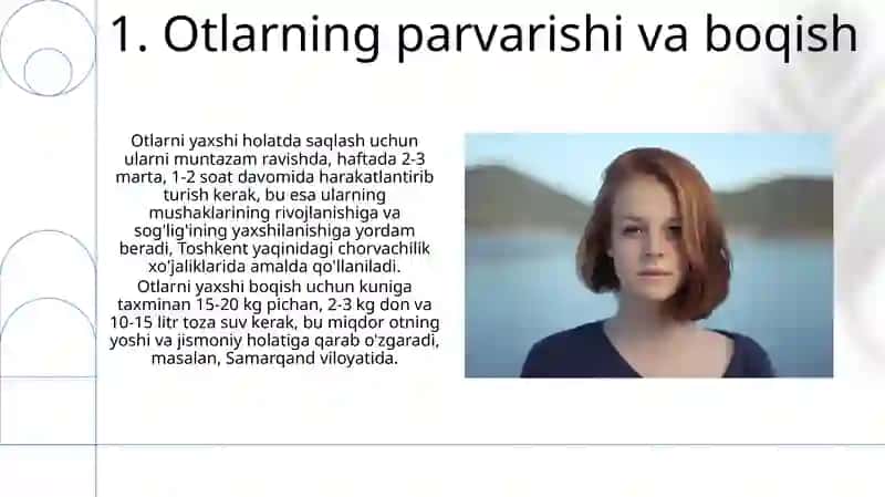 Erkak va Urg'ochi Otlarni Boqish va Parvarishlash 3