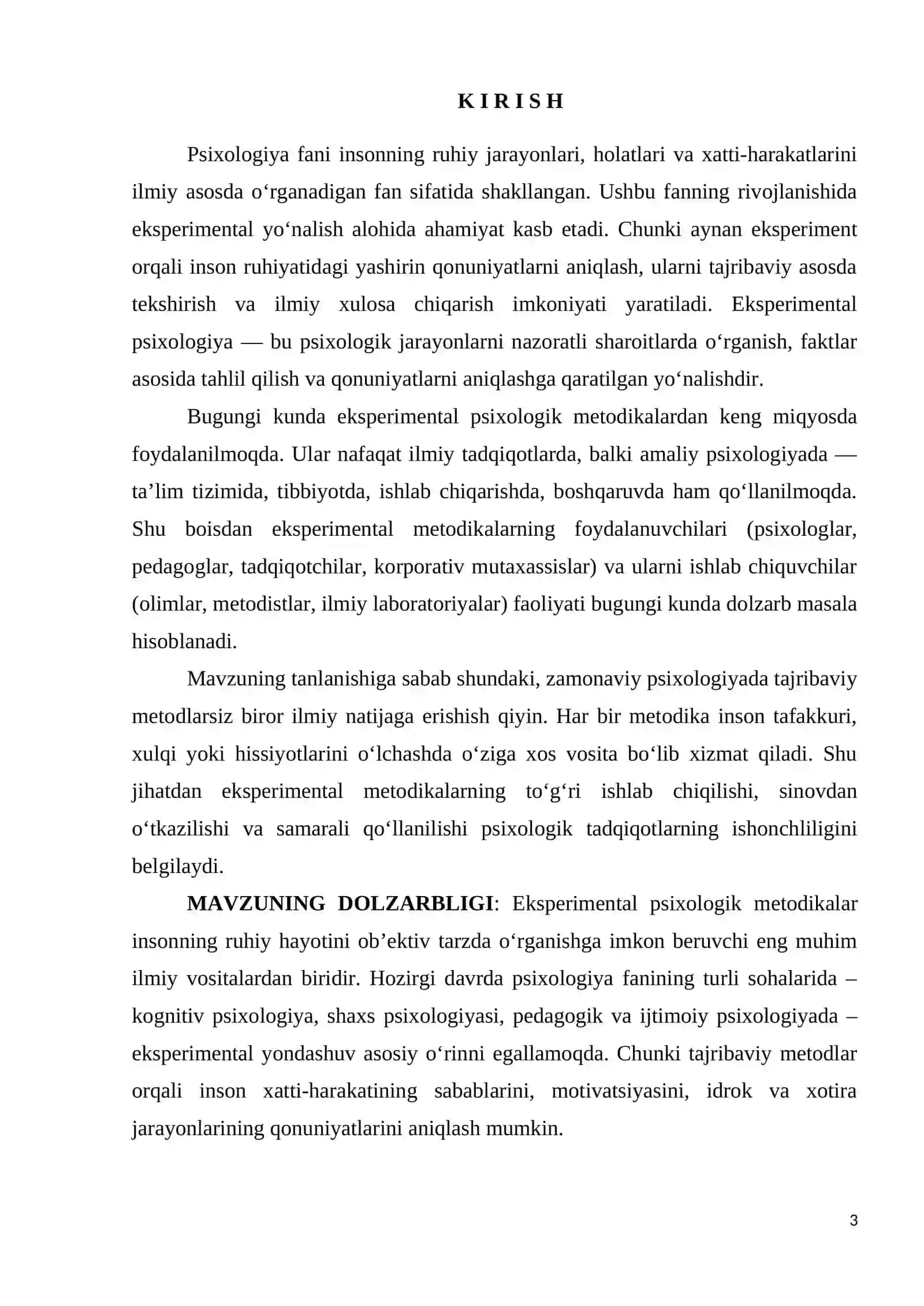 Eksperimental psixologik metodikalardan foydalanuvchilar va ishlab chiquvchilar 3