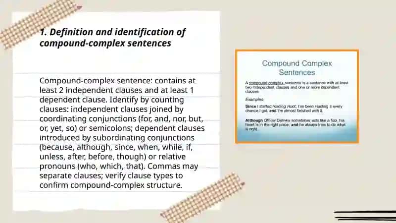 Compound-complex sentences 3
