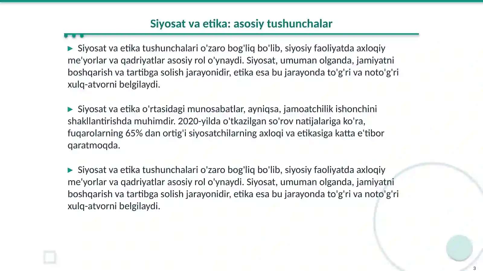 Siyosatda professional etika va yangi axloq siyosati 3