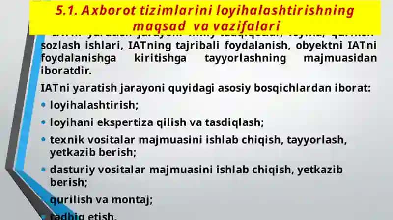 IQTISODIY AXBOROT TIZIMLARINI LOYIHALASHTIRISH USLUBIYOTI 3