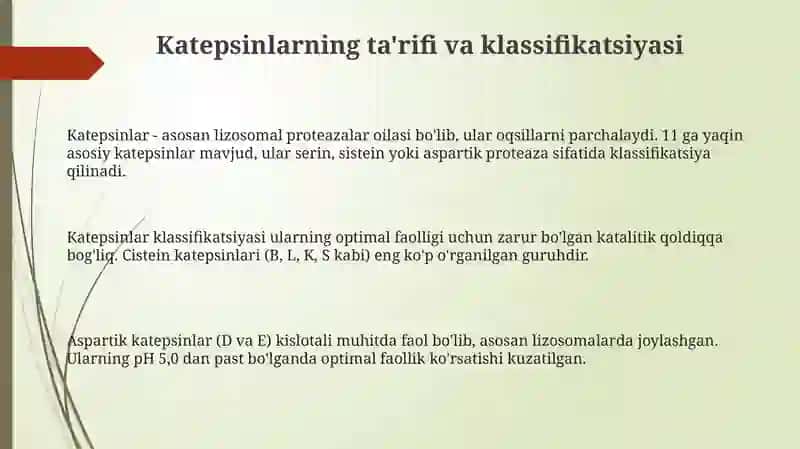 Katepsinlar va ularning kilinik ahamiyati 3