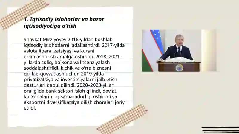 Iqtisodiy islohotlar va bozor iqtisodiyotiga oʻtish 3
