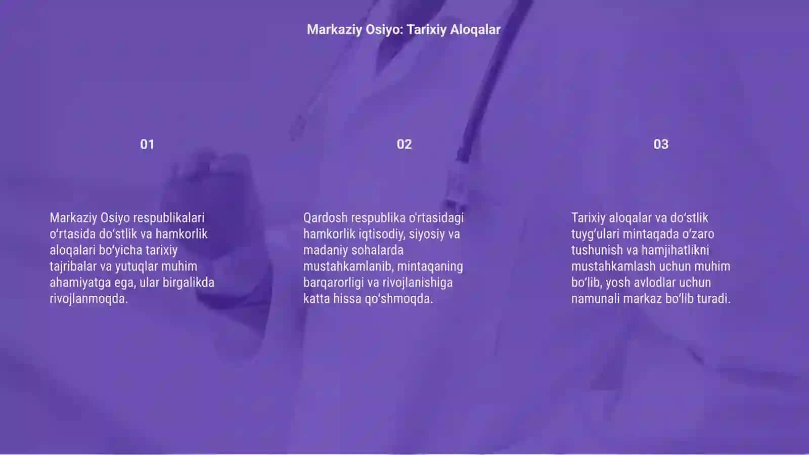 Markaziy Osiyo: Tarixiy Aloqalar 3